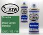 Preview: Porsche, Moss Green Metallic, L20C / X2 / Y8: 400ml Sprühdose + 400ml Klarlack - Set, von ATW Autoteile West.